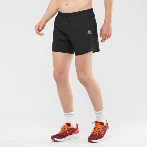 Black Salomon Cross Rebel 5'' Men's Shorts | PH 21560G